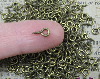 300X Screw Eye Pin Peg Tail Jewelry Making Finding Making Craft Eyehook Bail Top 300X Screw Eye Pin Peg Tail Jewelry Making Finding Making Craft Eyehook Bail Top