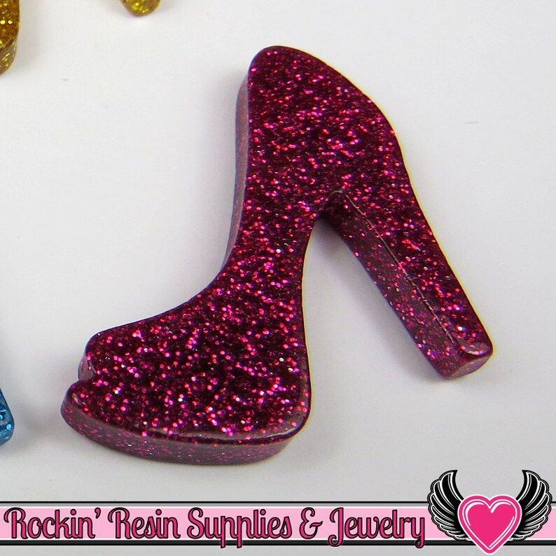 fuchsia pink high heels