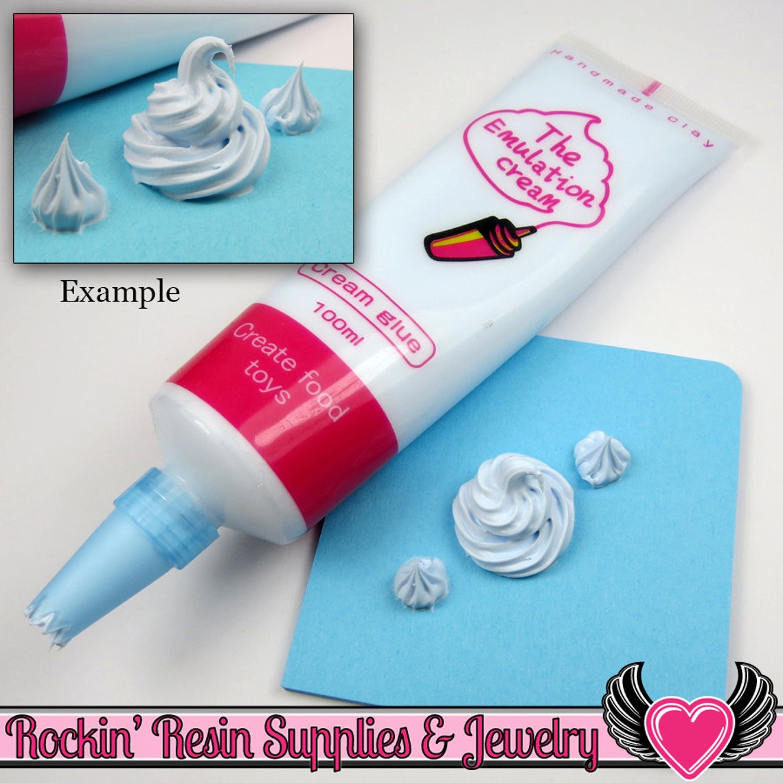 YELLOW 100g Fake Whipped Cream with Piping Tips Silicone Etsy