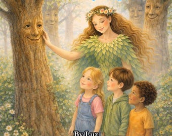 Mutter Natur und die flüsternden Bäume | Forest-Themed 8,5 × 11 Printable Storybook & Action PDF | Alter: 5-9 Jahre