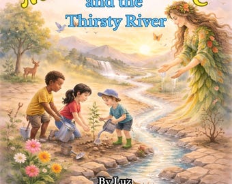 Mutter Natur und der durstige Fluss | Water Conservation 8,5 × 11 Printable Storybook & Aktivitätsausgabe | Alter: 5-9 Jahre