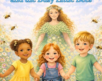 Mutter Natur und die fleißigen kleinen Bienen | Bestäuber Printable Storybook & Aktivitäts-PDF | 5-9 Jahre | 8,5 × 11 druckbare Lernausgabe