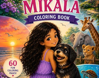Mikala Malbuch | Kinderseiten mit Kindermotiven (Digitaler Download)