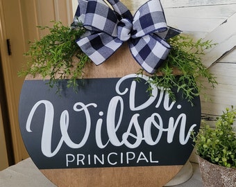 Teacher Door | Teacher Door Sign | Teacher Name | Classroom Sign | Teacher Gift | Teacher Appreciation | Welcome To Our Classroom |Classroom