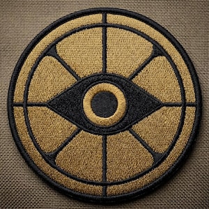 Deadlock Game Patch, Deadlock eye Embroidered Badge, Tactical Morale Patch Hook and Loop, Gamer Gift, Video Game Merch, Cosplay Accessory