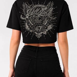Rhinestone Y2k Shirt - Etsy