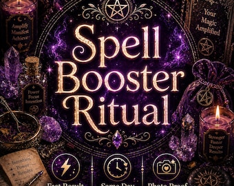 Spell Booster Ritual – Versterk spirituele energie, verbeter intenties en ondersteun een snellere manifestatie