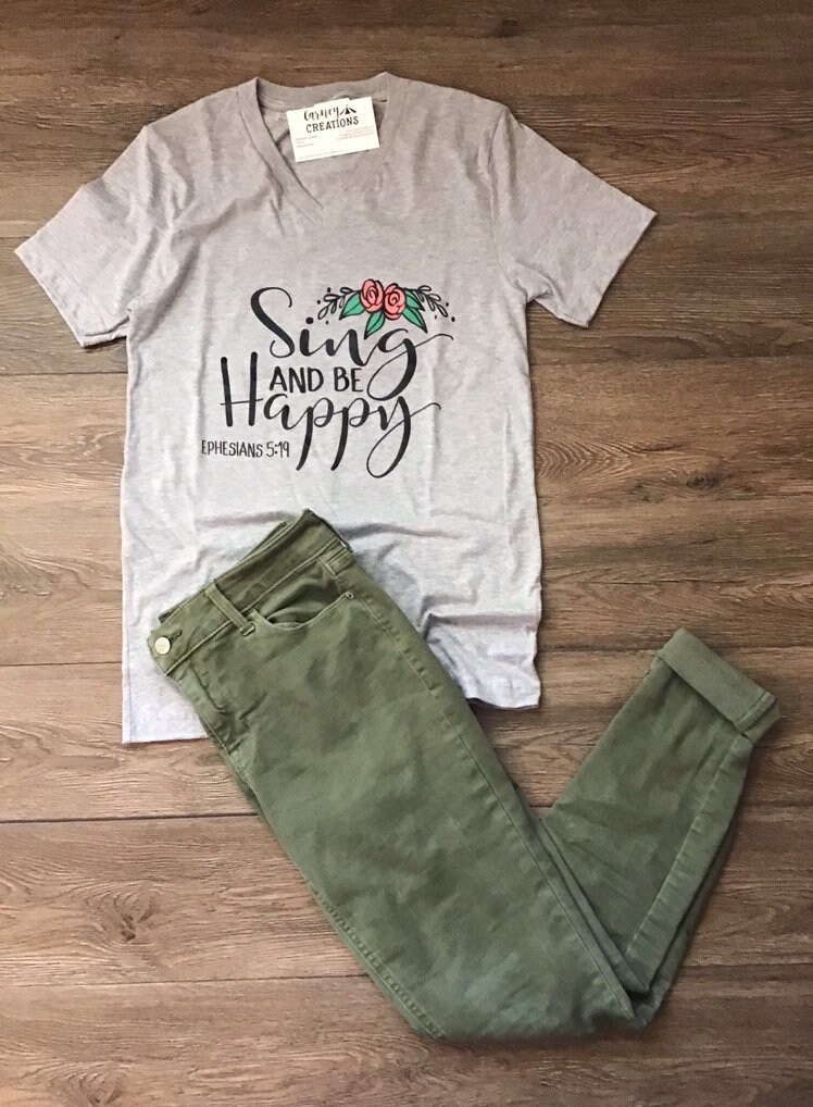 Sing And Be Happy Ephesians 519 T Shirt