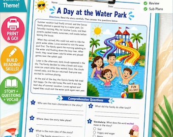 2nd Grade Summer Reading Comprehension Workbook (Digital Download)