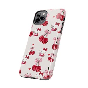 Hello Kitty Cherry Pattern Phone Case Shock Absorbent image 15