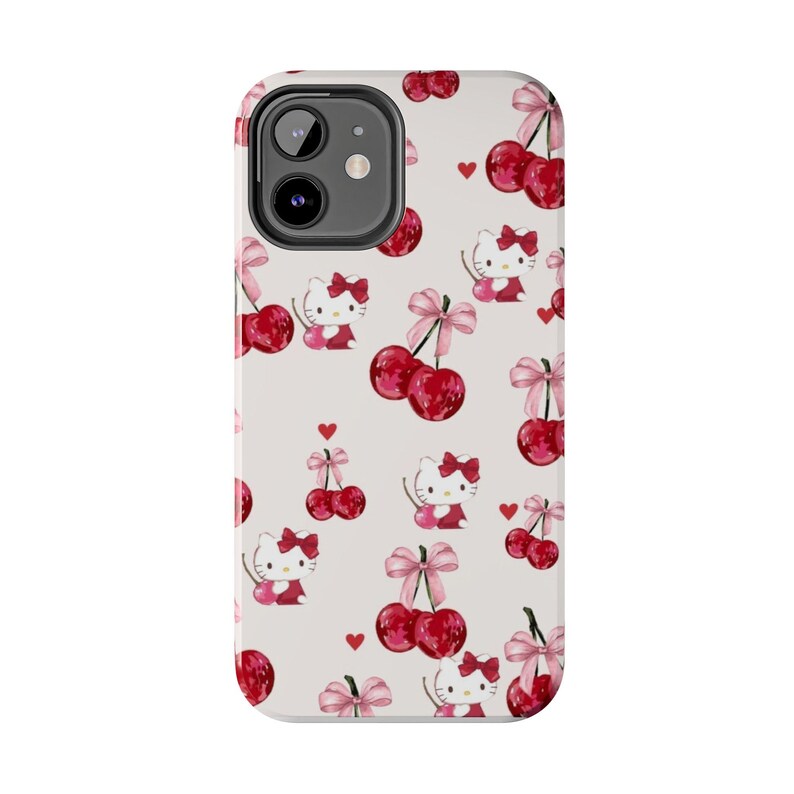 Hello Kitty Cherry Pattern Phone Case Shock Absorbent image 20
