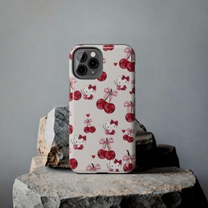 Hello Kitty Cherry Pattern Phone Case Shock Absorbent image 11