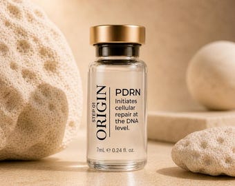 Suero en ampollas PDRN / Reparación de la piel con ADN de salmón / Regeneración celular / Suero antienvejecimiento con microagujas / Origin by Dermalyn Labs