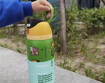 Owala Tumbler Insulated Stainless Steel Water Bottle with Built-in Straw-32oz