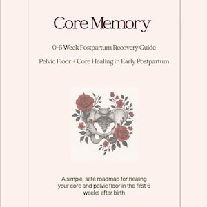 Memoria essenziale: Guida al recupero post-parto da 0 a 6 settimane (a cura di una fisioterapista specializzata nel pavimento pelvico)