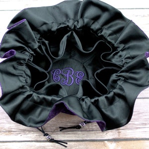 Add On Custom Embroidered Monogram to One Jewelry Pouch / This Listing is to Add Embroidered Monogramming to the inside of a Jewelry Pouch image 6