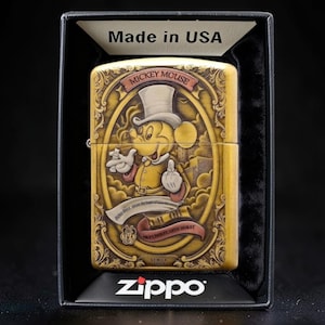 Mickey Zippo - Etsy