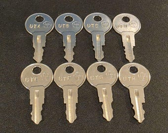 Otis Elevator 8pc Key Set (UT Keys) for Fire Service, Independent Service + More