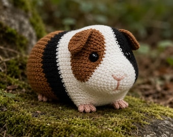 Realistisch haakpatroon cavia | Zelfstudie amigurumi-knuffels (pdf)
