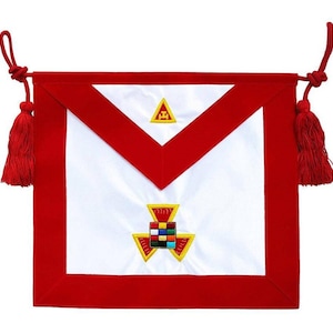 Royal Arch Past High Priest PHP Apron Hand Embroidered Regalia
