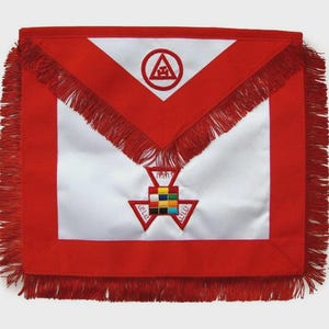 ロイヤルアーチ歴代最高司祭 PHP エプロン 手刺繍入り儀式用装束