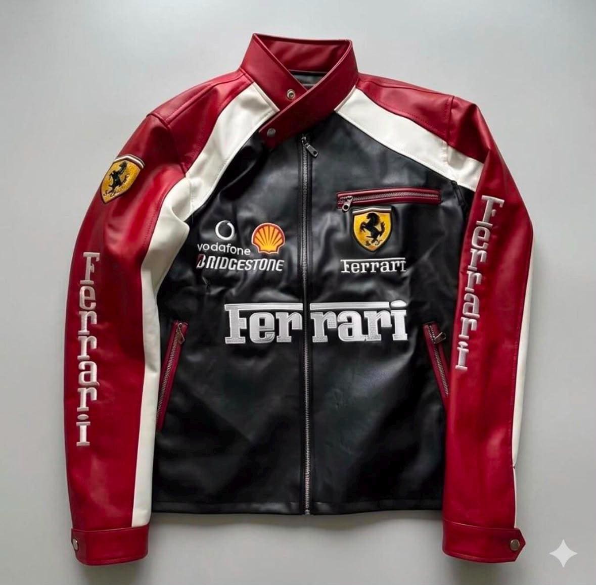 Ferrari red leather jacket - Etsy 日本