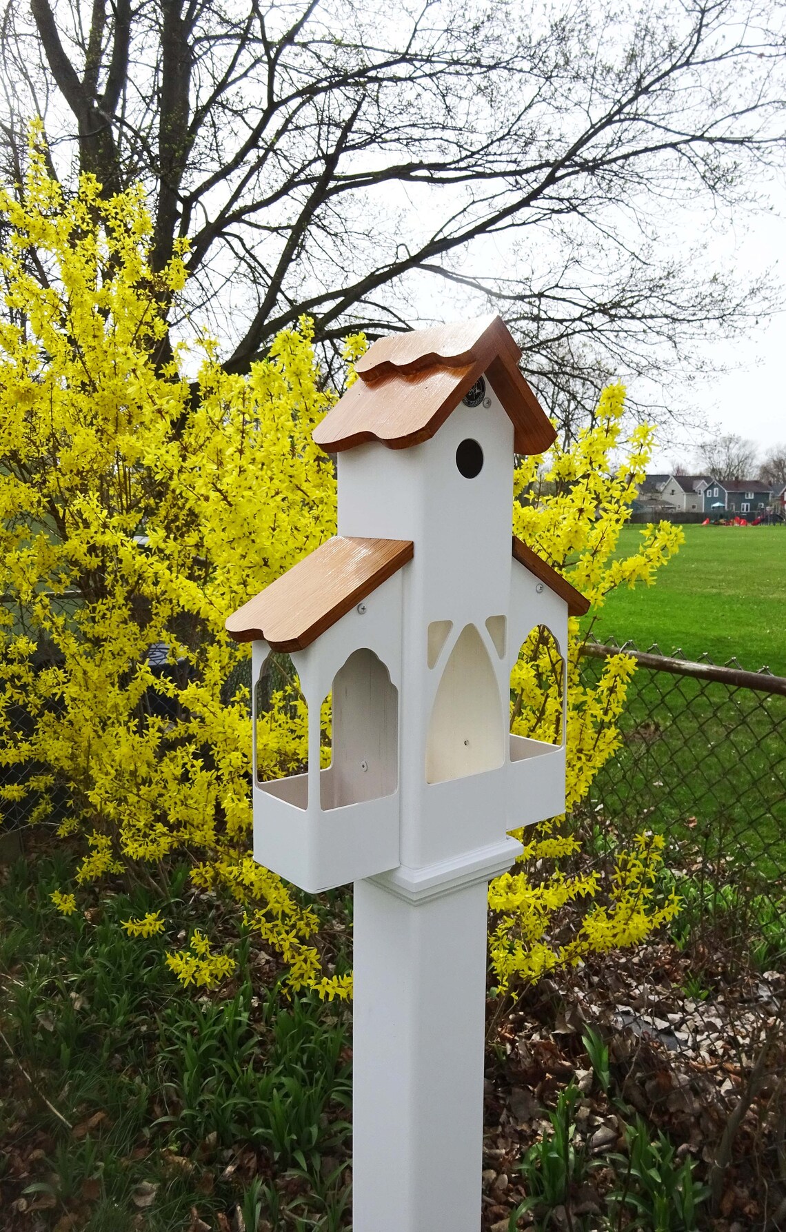 Weatherable Bird tower multi purpose bird feeder bird house Etsy