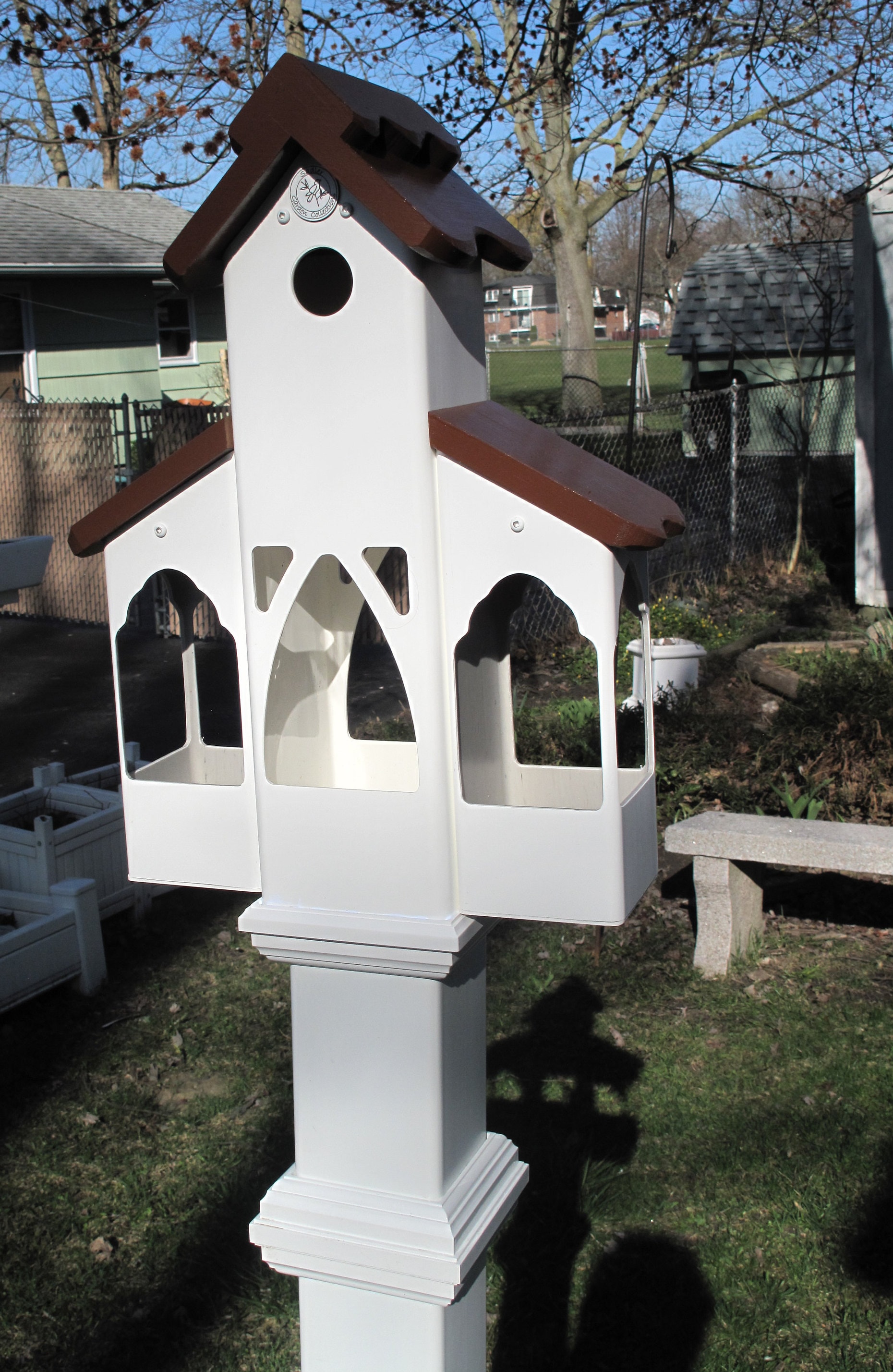 Weatherable Bird tower multi purpose bird feeder bird house Etsy