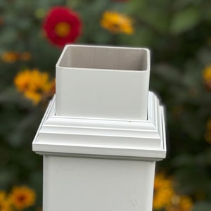 PVC Post Transition Bracket: 5-inch to 4-inch Vinyl Adapter