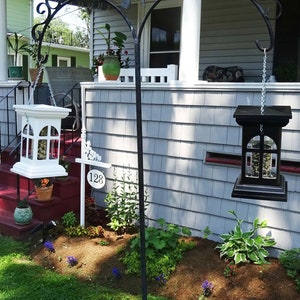 Black PVC hanging tube birdfeeder, durable, all weather black vinyl birdfeeder with tube, easy clean birdfeeder for gardeners & bird lovers image 10