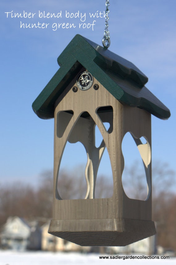 Outdoor Hanging Pvc Bird Feeder Unique Modern Tray Feeder Etsy