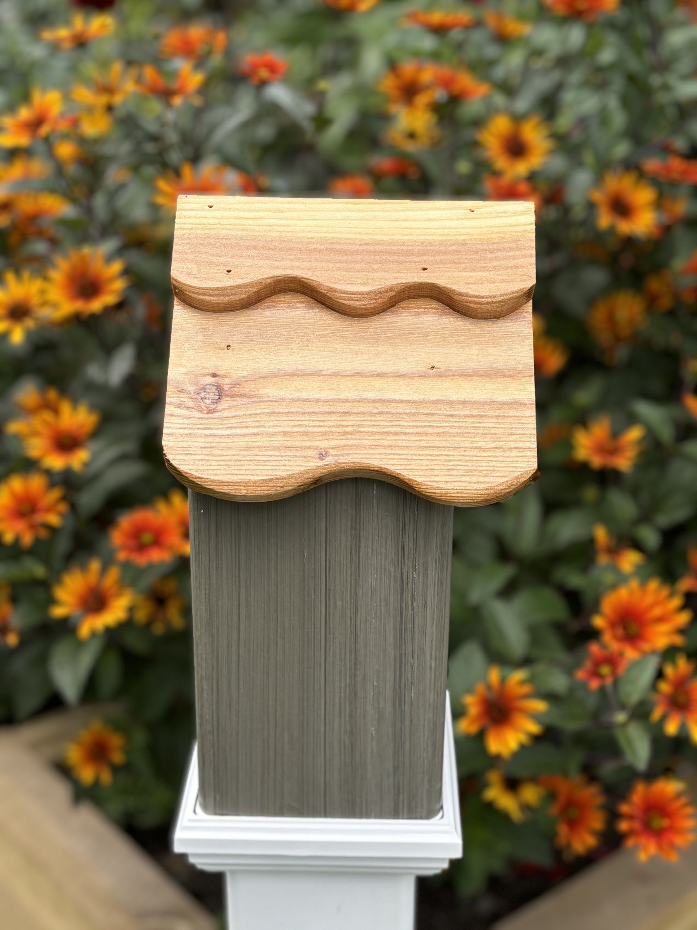 Weatherproof Wood & PVC Birdhouse, Arbor Blend, 4-inch PVC Fence Post ...