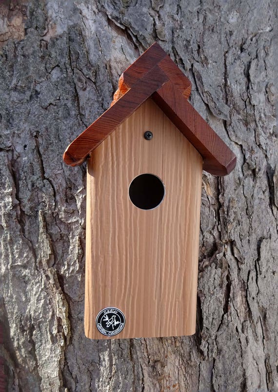 Bluebird House Pvccedar Woodoutdoor Birdhousefully Etsy