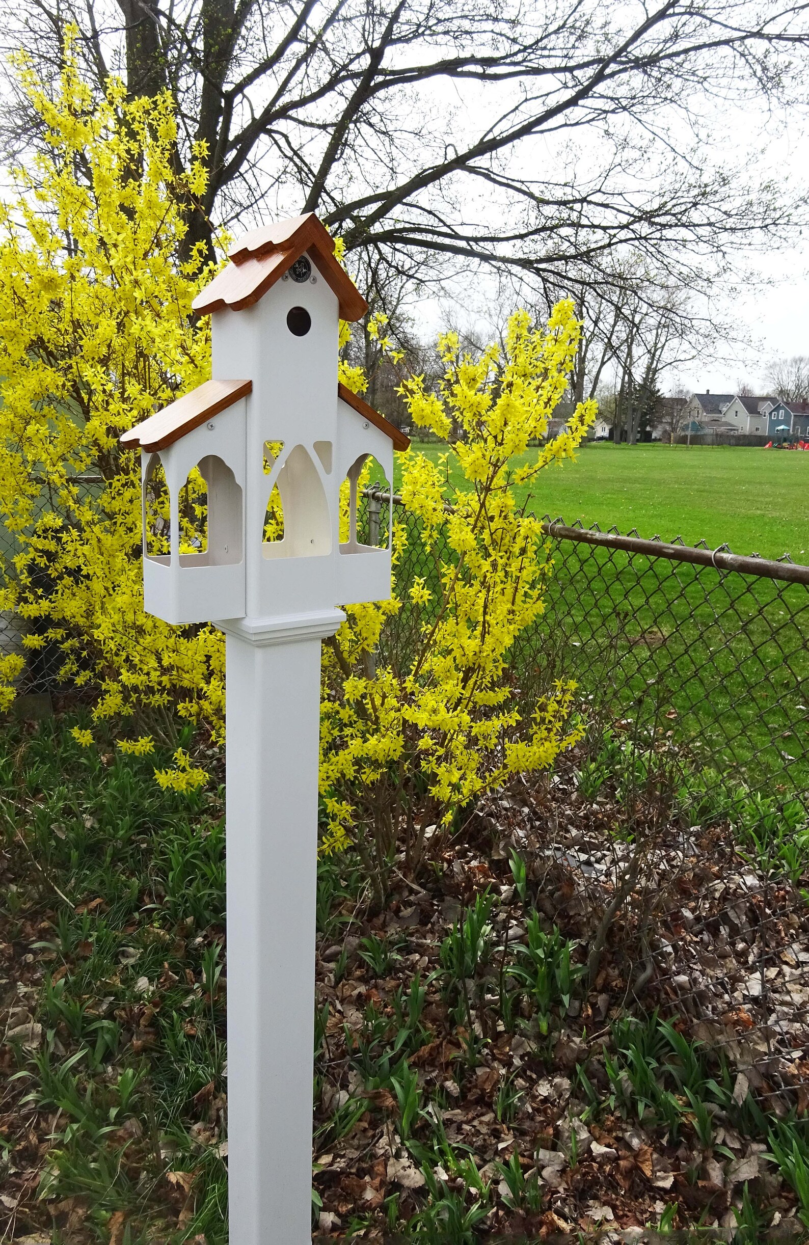 Weatherable Bird tower multi purpose bird feeder bird house Etsy