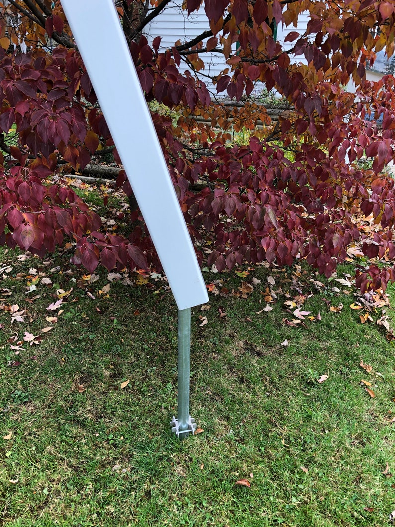 4x4 white PVC post & pipe PVC fence post steel pipe Etsy