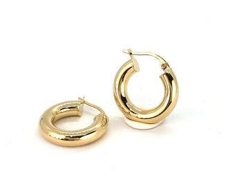 Gold Hoop Earrings - Solid Gold Hoops - 10k Gold Hoops - Hoop Earring - Fine Jewelry - Big Hoop Earrings - Yellow Gold Hoops