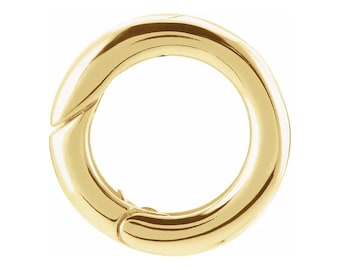 Wedding Ring Keepsafe in 10k Gold - Fine Jewelry, Wedding Ring Holder, White Gold Charm Holder, Yellow Gold Charm Holder, Solid Gold Charm