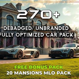 270+fiveM Car Pack|Debadged|Optimized|High Quality