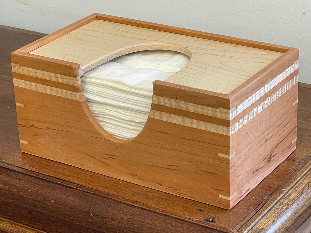 Puffs Tissue Box Cover Standard Size Made Out of Cherry Etsy