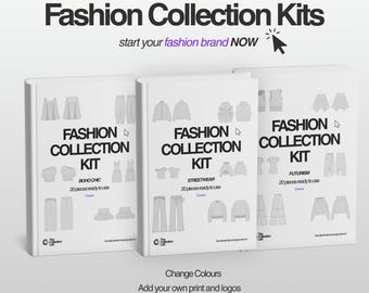STREETWEAR KIT, Create Your Next Viral Drop in Canva | 20 Editable Y2K Mockups