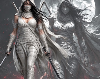 Women White Hooded Assassin Cosplay Costume, Fantasy Assassin Inspired Outfit,RPG Warrior Clothing,Convention Cosplay Suit,Halloween Costume