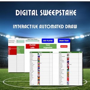 Sorteo del Mundial, Sorteo de Oficina, Generador de Equipos del Mundial, Selector de Equipos Aleatorios, Descarga Instantánea