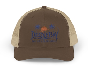 Kapelusz typu trucker Coastal | Czapka z daszkiem z siateczki w stylu vintage | Kapelusz w stylu Southern Lifestyle Salt Air & Slow Smoke | Deedlebay