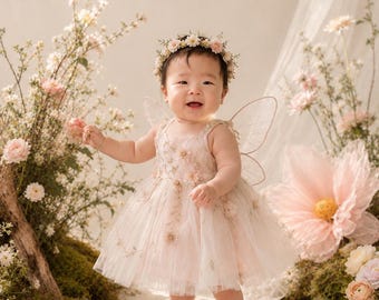 Custom Flower Fairy Baby Portrait