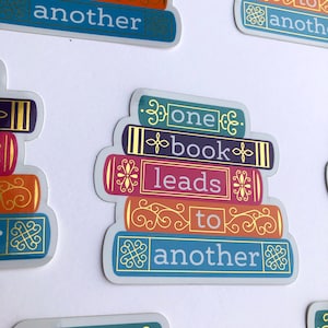 One Book Leads to Another T-Shirt Books Lover Quote Saying