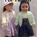 006-8 button knit cardigan for american girl dolls