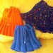 NEW 055 gored skirts in 3 views for American Girl doll