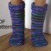 026 Knit knee-high socks from the toe up pattern for American Girl doll