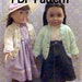 006-8 button knit cardigan for american girl dolls