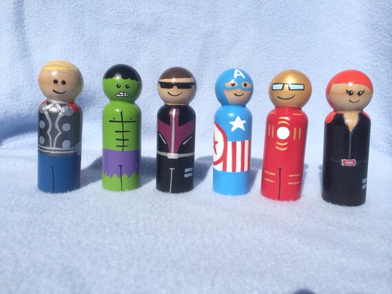 Choose Any Superhero Peg People